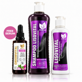 Lisovital Set: Shampoo + Treatment + FREE Onionvital Serum | Frizz Control and Smooth Hair