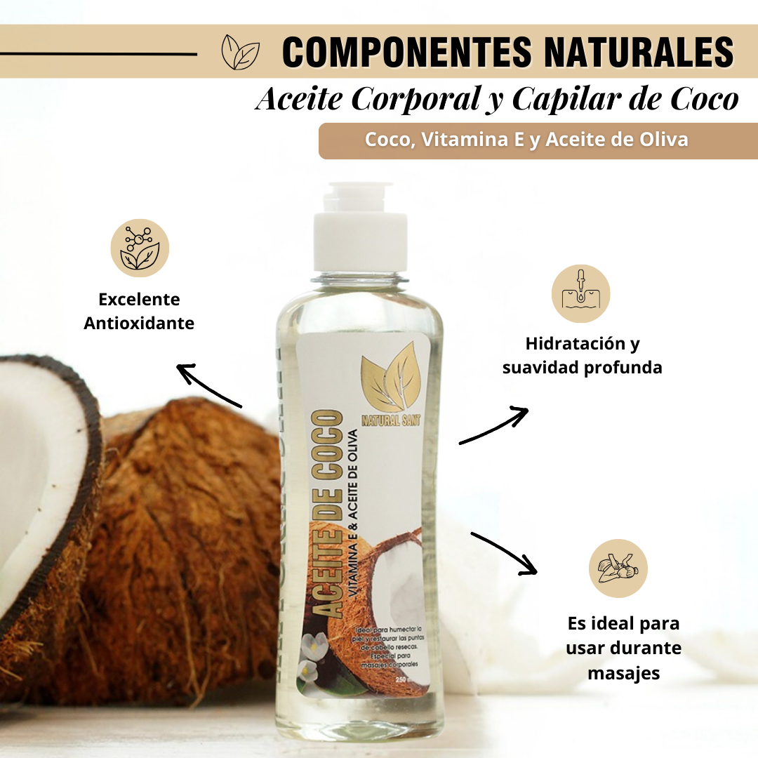 Aceite de Coco Natural Puro Coco 12 Oz - Cassandra Online Market
