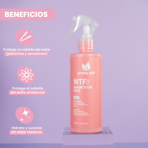 Kit Capilar Edición Limitada Natural Sant – Crecimiento y Brillo con Cebolla, Romero y Biotina + Mascarilla, Sérum Onionvital, Spray Antifrizz, Peine y Cosmetiquera