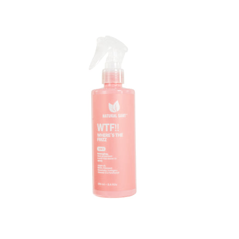 Natural Sant | What The Frizz - Heat Protectant, Detangling, and Anti-Frizz Spray with Natural Extracts 