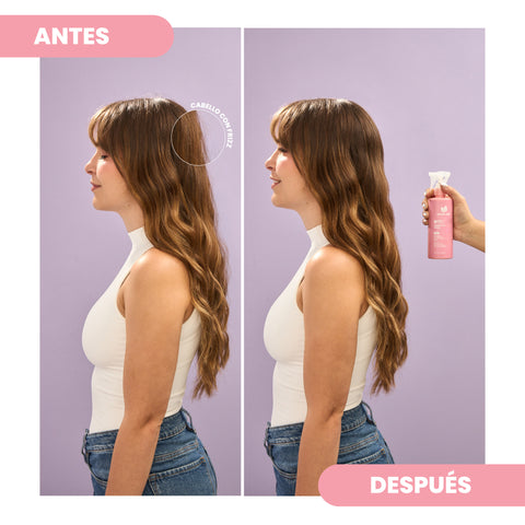 Natural Sant | What The Frizz - Heat Protectant, Detangling, and Anti-Frizz Spray with Natural Extracts 