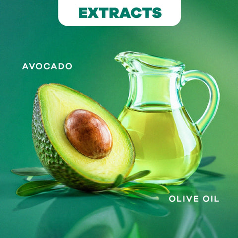 Avocado & Olive Oil Shampoo for Deep Hydration & Silky, Healthy Hair
