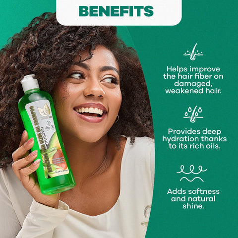 Avocado & Olive Oil Shampoo for Deep Hydration & Silky, Healthy Hair