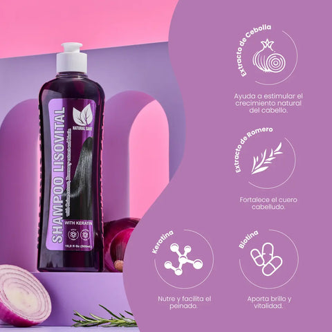 Shampoo LisoVital 16.9 Oz