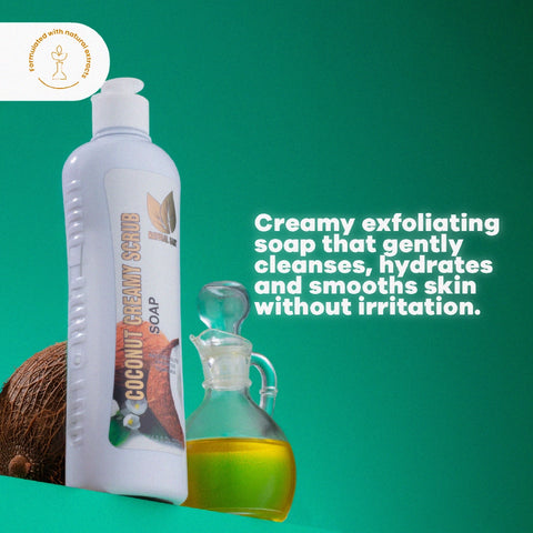 Jabón Exfoliante de Coco para una Piel Suave & Hidratada