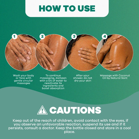 Jabón Exfoliante de Coco para una Piel Suave & Hidratada