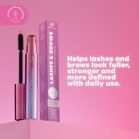 Natural Lash & Brow Growth Serum with Peptides, Biotin & Collagen