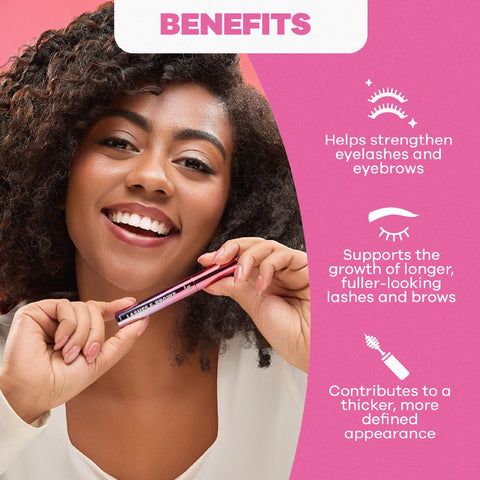 Natural Lash & Brow Growth Serum with Peptides, Biotin & Collagen