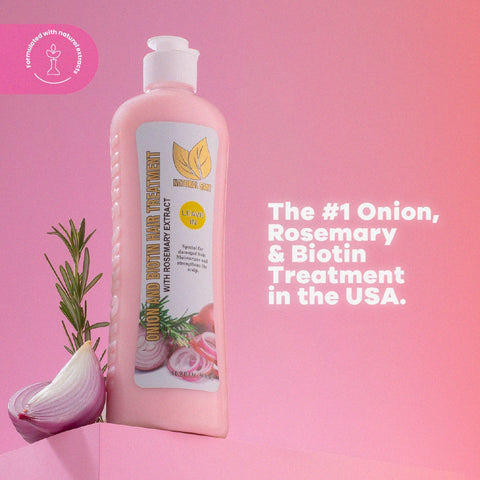 Hair Growth Treatment with Onion, Rosemary & Biotin for Stronger Hair