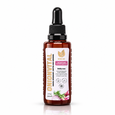Onion Hair Growth Serum with Rosemary & Biotin for Thicker, Stronger Hair