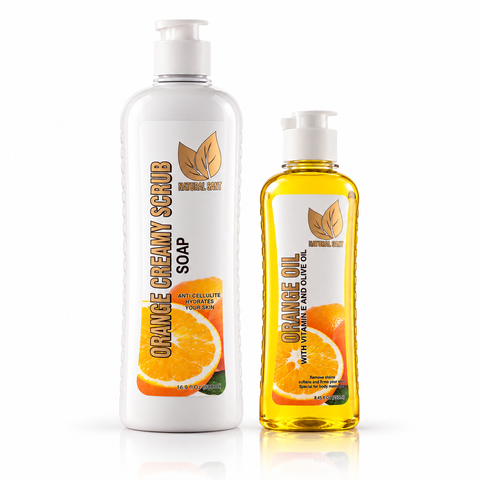 Orange Body Care Set for Soft, Hydrated & Fresh-Looking Skin