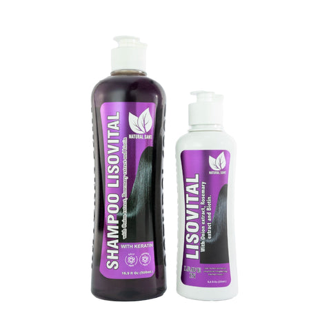 Set de Shampoo y Leave-In con Keratina | Sistema Anti-Frizz – Natural Sant