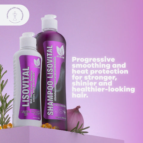 Set de Shampoo y Leave-In con Keratina | Sistema Anti-Frizz – Natural Sant