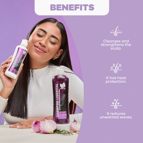 Set de Shampoo y Leave-In con Keratina | Sistema Anti-Frizz – Natural Sant