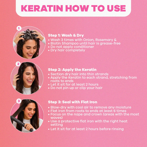 Onion, Rosemary, and Biotin Keratin Duo + FREE Onionvital | At-Home Hair Straightening Without Formaldehyde