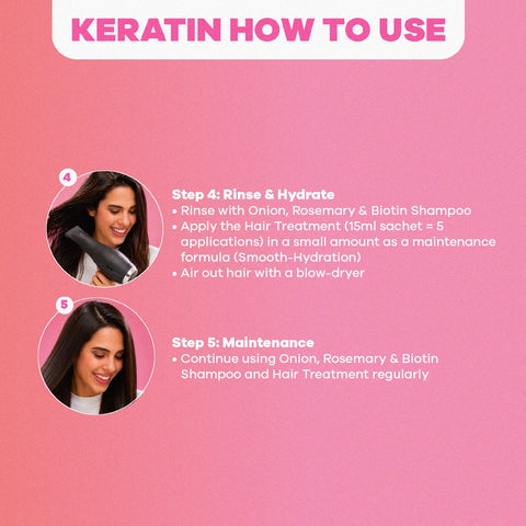 Onion, Rosemary, and Biotin Keratin Duo + FREE Onionvital | At-Home Hair Straightening Without Formaldehyde
