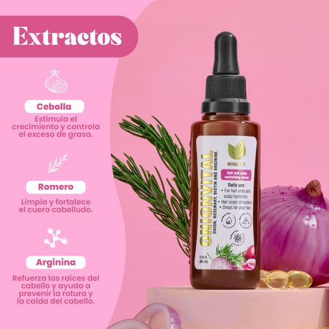 Bundle Especial: Sérum Capilar Onionvital X2 + Set LisoVital: Shampoo Y Leave-In