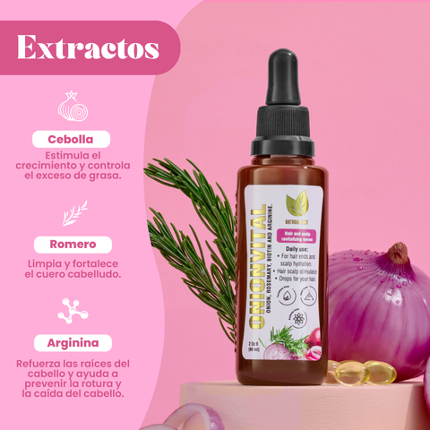 Bundle Especial: Sérum capilar Onionvital x2 + Set de cebolla, romero y biotina