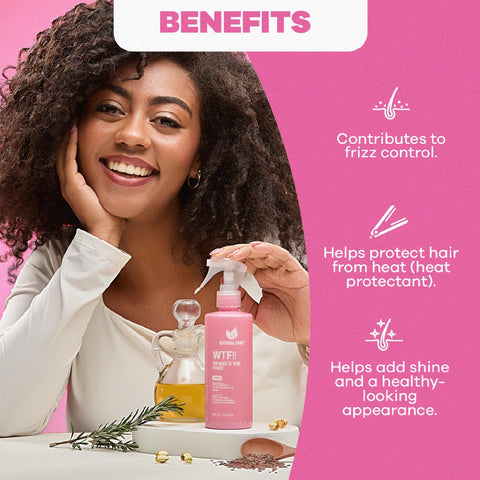 Onion, Rosemary, and Biotin Shampoo and Treatment Set + WTF Anti-Frizz
