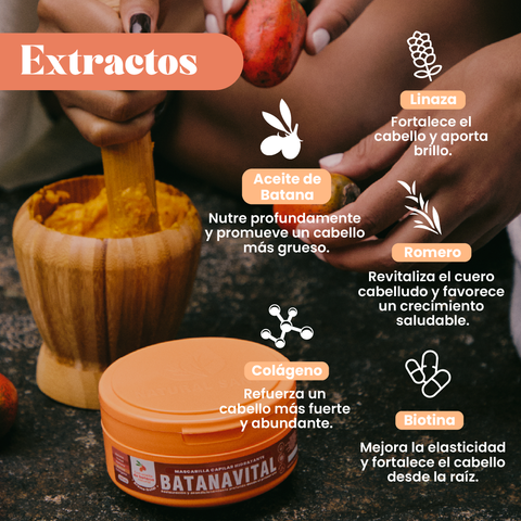 Bundle especial: Mascarilla capilar Batanavital + Set de cebolla, romero y biotina