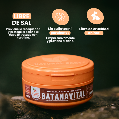 Bundle especial: Mascarilla capilar Batanavital + Set de cebolla, romero y biotina