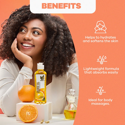 Aceite Corporal de Naranja para Piel Suave y Luminosa