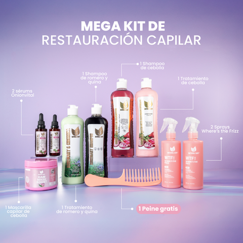 Kit capilar restauración, crecimiento y anti-frizz