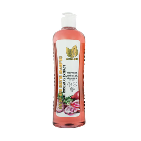 Shampoo de cebolla para el crecimiento del cabello | Fortalecedor con biotina y romero