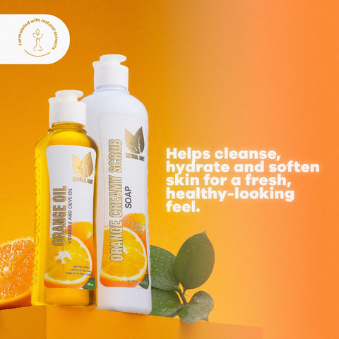 Set Corporal de Naranja para una Piel Suave, Hidratada y Fresca