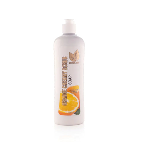 Jabón Cremoso Exfoliante de Naranja para Piel Suave y Radiante