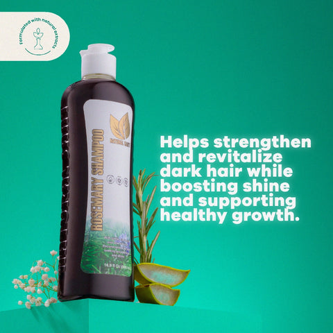 Shampoo de romero y quina para el crecimiento y la fortaleza del cabello