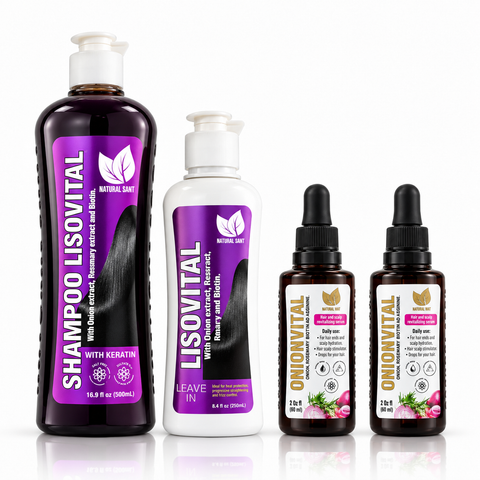 Frizz Control & Hair Growth Bundle - Keratin, Biotin & Rosemary