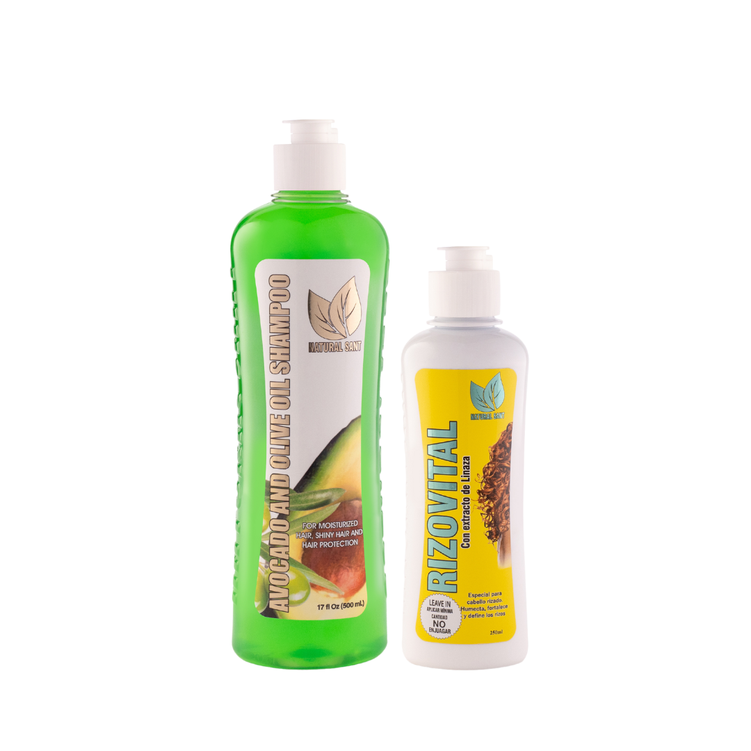 Set Rizos Saludables: Shampoo Aguacate + Leave-in Rizo Vital